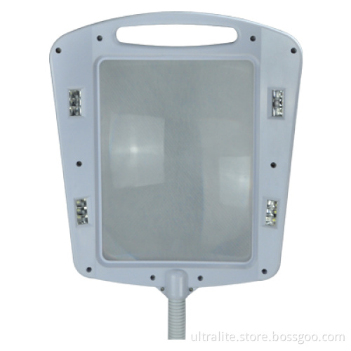 Led Floor Lamp With Magnifier 3X Magnifying Light For Elder People Asthenopic Group